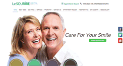 Desktop Screenshot of lesouriredental.com