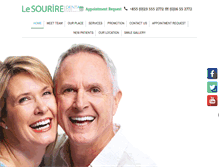 Tablet Screenshot of lesouriredental.com